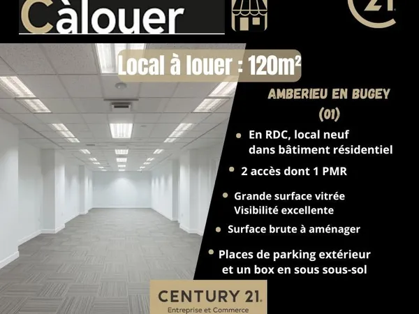 Local 120 m² AMBERIEU EN BUGEY