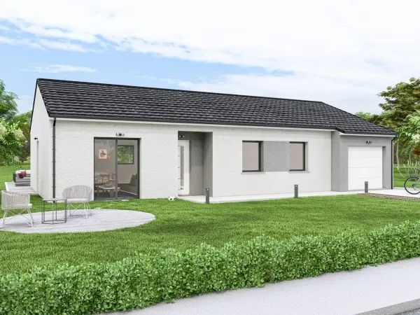 Terrain + maison 92 m²
