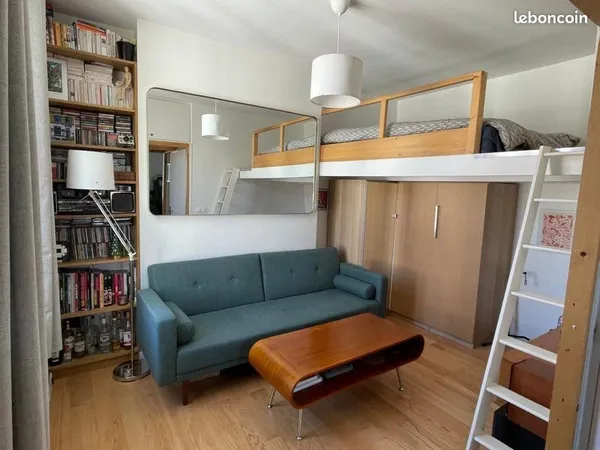 Studio meublé 27 m² refait à neuf - Équipé - Métro - Les Lilas - 1000 CC