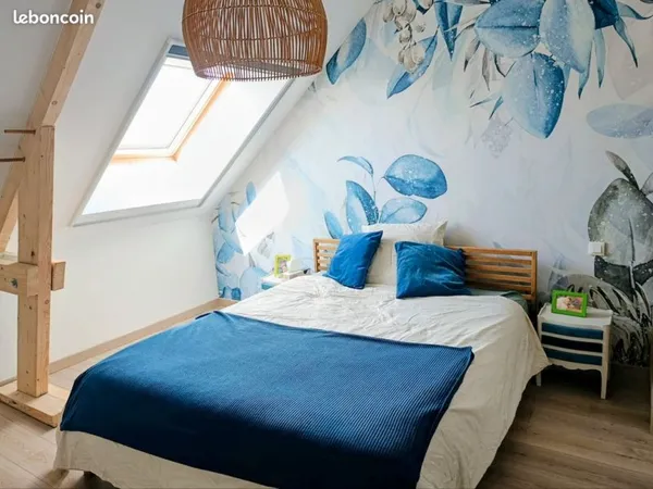Maison 132m² - 4 chambres - Terrain 460m² - Campagne proche commune et toutes commodités