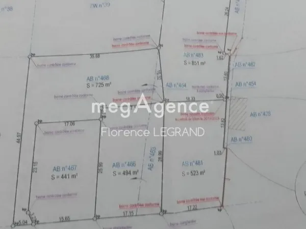 Terrain en individuel 494 m²