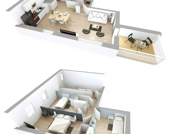 Duplex 4 pièces 78 m²
