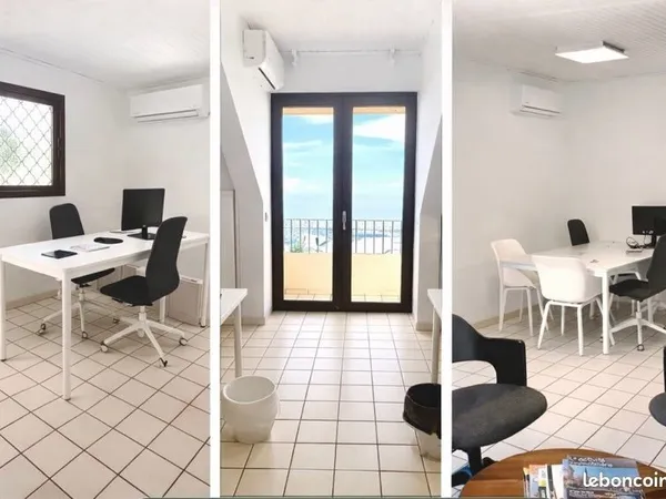 Bureaux 90m2 - dans jardin tropical
