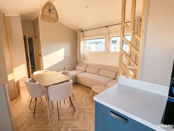 Chalet prêt à vivre et parcelle en pleine propriété à 300m des plages de Damgan