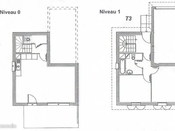 Maison T3 avec jardin et garage