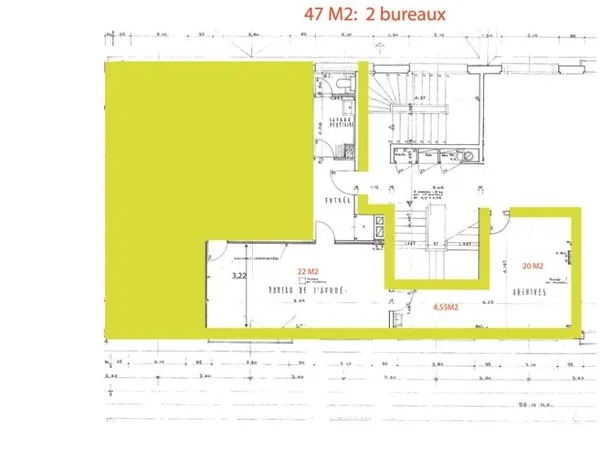Bureaux proximité palais de justice Rouen