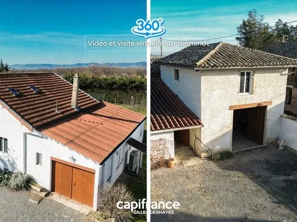 Montceaux 01090 - Maison + Dépendance Surface Utile Totale : 267,64 m²