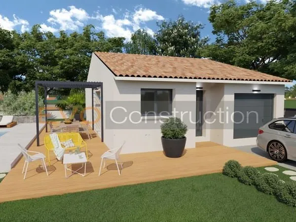 Llupia, villa de plain pied T3 avec garage et jardin