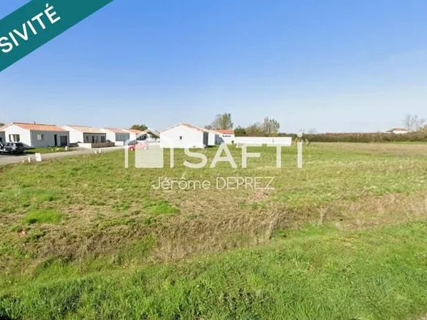 Terrain constructible et viabilisé en lotissement