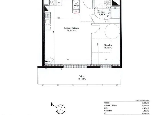 À louer - Appartement T2 neuf avec grand balcon - Chartres