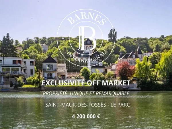 SAINT-MAUR - PROPRIETE EXCEPTIONNELLE - LE PARC