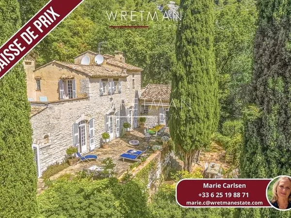 Authentique maison en pierre avec vue mer - Tourrettes-sur-Loup