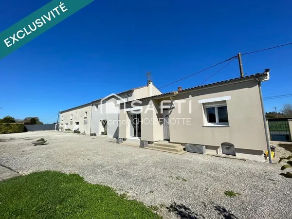 Ancien corps de ferme rénové avec vue dégagée