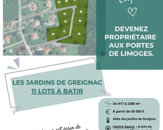 Terrains Constructibles et Viabilisés - Verneuil sur Vienne
