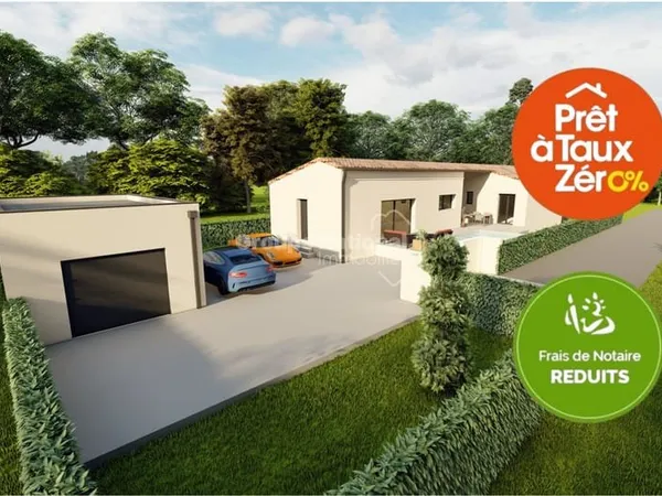 Maison neuve sur un terrain clos de 644 m2 environ à Aubignan