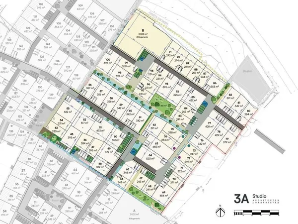 Terrain à bâtir de 243 m2 au prix de 54500 € à SAINT-GEORGES-DE-DIDONNE.