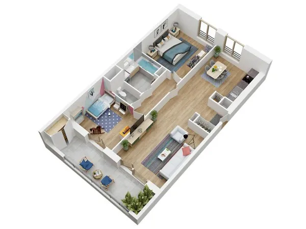 Appartement 3 pièces 67 m²
