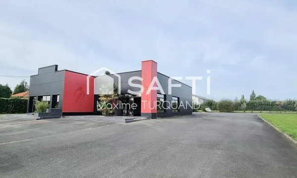 Bâtiment commercial 270m², 2651 m² de terrain.