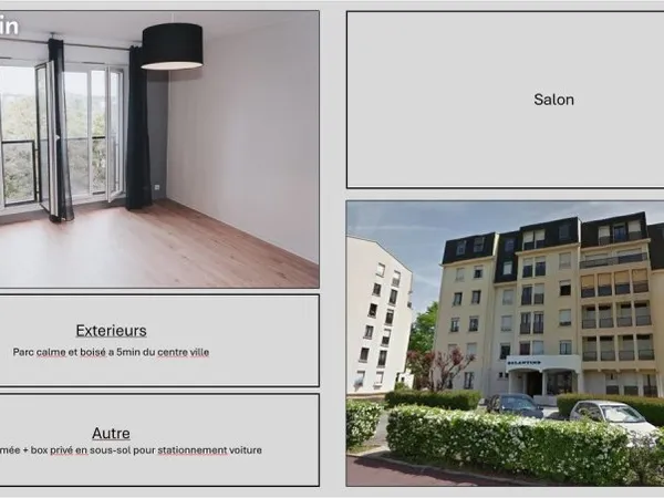 T2 46m2 Parc Baudin excellent état, cuisine équipée