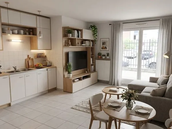 T2 de 35.90 m² à St Priest, Carré Rostand au prix de vente de 80 000 €