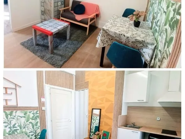 T2 meublé avec balcon - tout inclus - aucun abonnement à prévoir