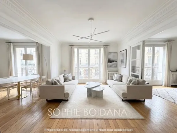 Paris 17ème - rue de Courcelles - 157m² - 3 chambres + studio