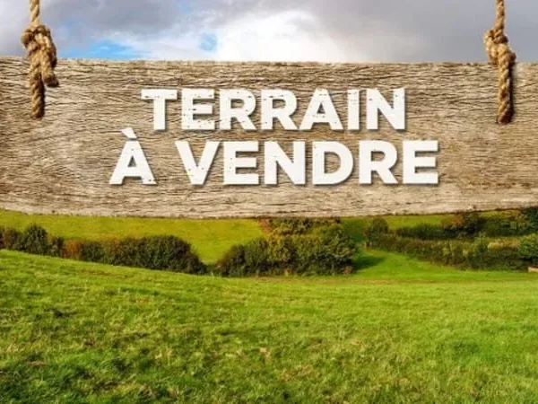 Beau terrain viabilisé de 451 m² exposition Sud-Ouest libre de constructeur