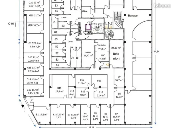 Bureaux 500 m²