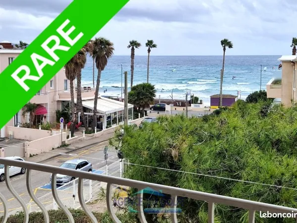 Coquet T 2 à 30 mètres des plages, vue mer, possibilité garage