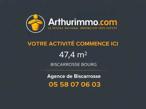 Local commercial 2 pièces 45 m²
