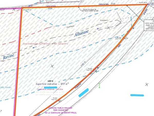 Terrain en individuel 1217 m²