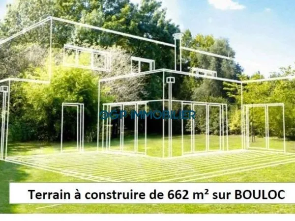 TERRAIN PLAT DE 662 M²