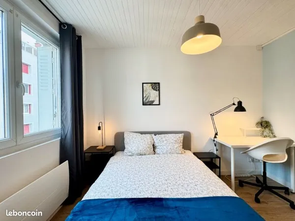 🌟 Chambre n°1 dans Colocation de 3 - Tram, commerces - 460