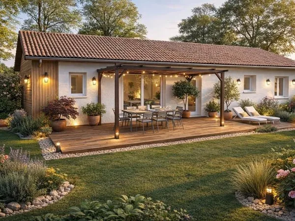 Maison neuve 90 m² + garage - 3 chambres - Terrain 520 m² - Peyrehorade