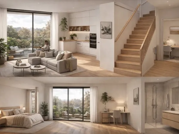 Vends appartement duplex neuf avec jardin