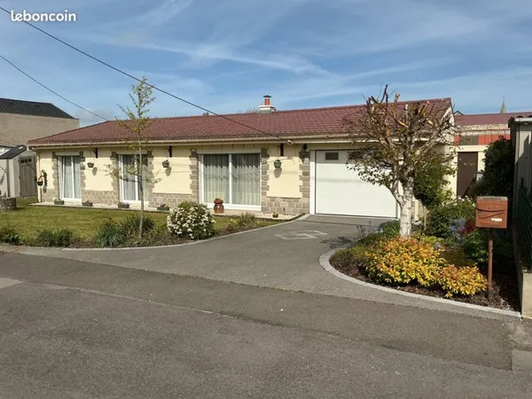 248 000 Maison plain-pied, 4 pièces 99 M2, terrain 420 M2, GHYVELDE 59254