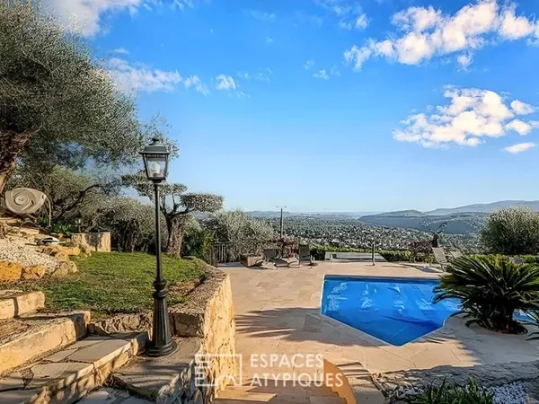 Maison Néo-Provençale 126 m² à Cabris - Vue Mer Imprenable, Piscine Chauffée, Calme