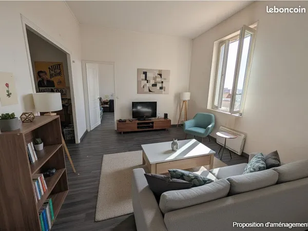 Appartement 3 pièces 57 m²
