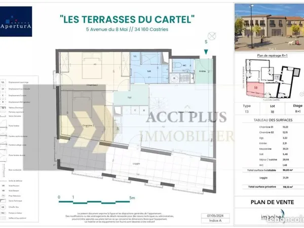 Appartement 3 pièces 90 m²