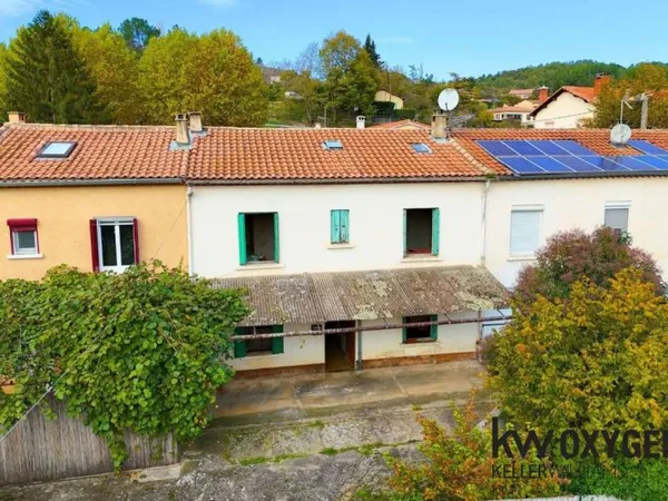 A vendre : Maison mitoyenne à rénover avec grand jardin - Bo