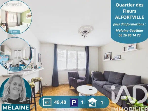 Appartement 3 pièces 49 m²