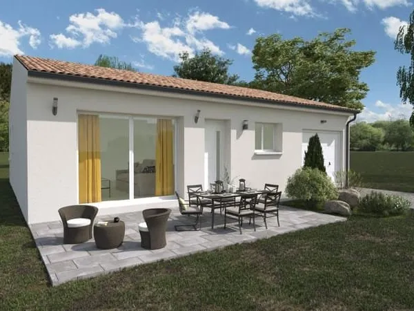 Maison 3 chambres sur terrain 494 m² Faugères