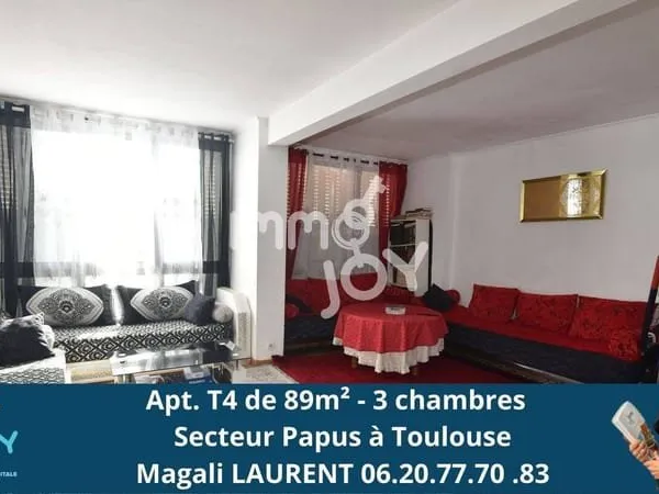 Appartement 4 pièces 89 m²