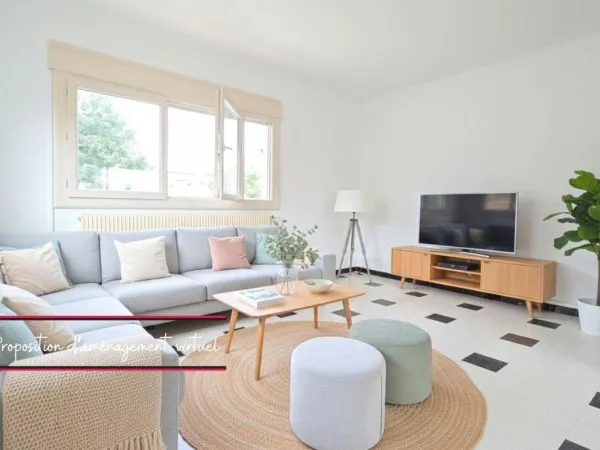 Maison indépendante + jardin + double garage à Saint-Thibéry