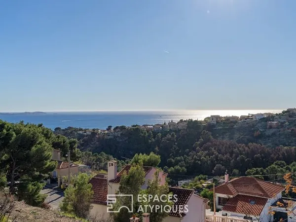 Maison avec vue mer et piscine