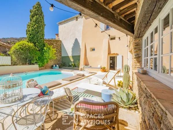 Authentique maison de village du 18e siècle réhabilitée, avec piscine