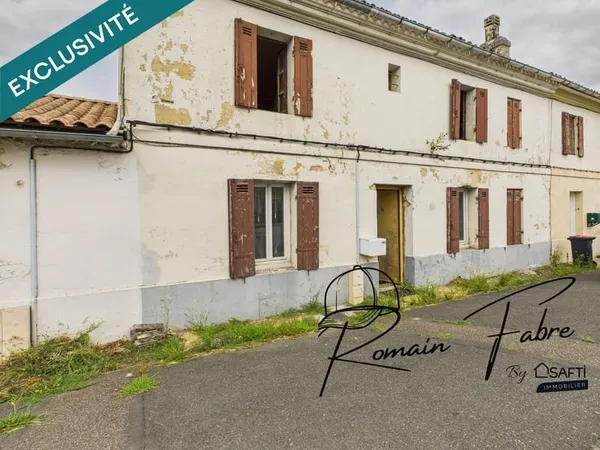 Maison à rénover avec 3 chambres ou possibilité de 2 logements locatifs