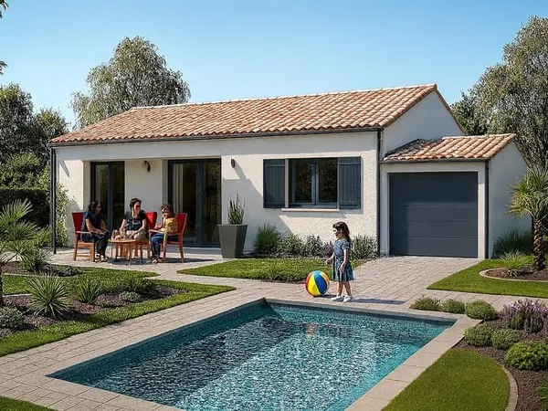SUPERBE TERRAIN VIABILISE DANS UN PETIT LOTISSEMENT