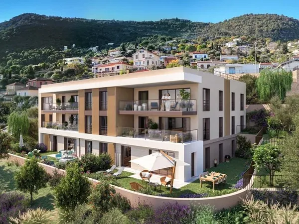 Beausoleil Programme neuf Appartement 4 pièces vue mer avec jardin et terrasse - Résidence neuve aux