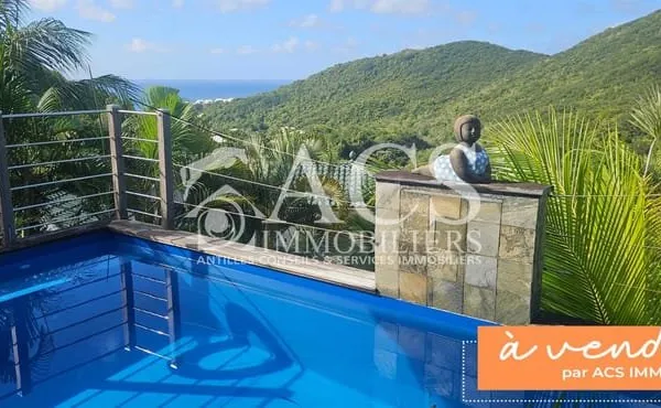 Magnifique villa F4 avec piscine, vue mer et garage en parfaite état